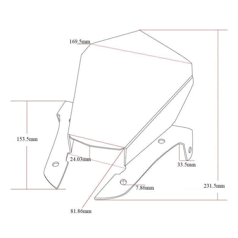 Carregue imagem no visualizador da galeriaDefletor de Vento Yamaha MT-07 FZ-07 2014-2017 - Proteção Frontal em Alumínio
