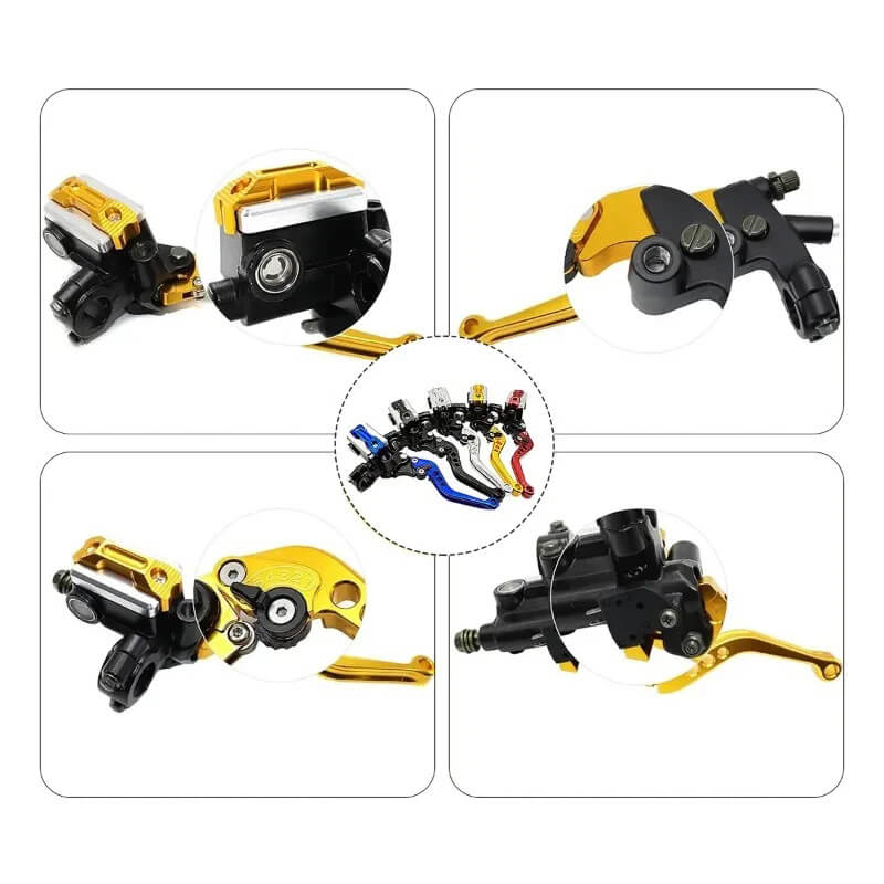 Carregue imagem no visualizador da galeriaManetes de travão e embraiagem ajustáveis universais 22 mm
