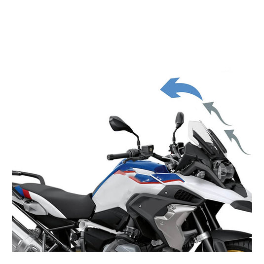 Detalhe fixação viseira desportiva BMW R1200GS LC 2013-2019 