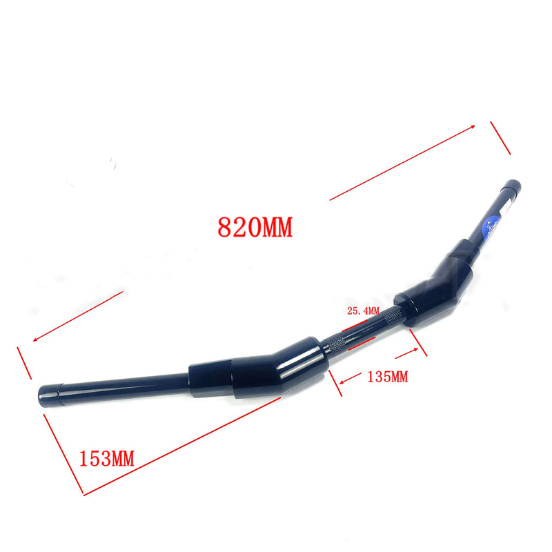 Load image into Gallery viewer, Vista lateral do guiador T 2&quot; cromado mostrando ergonomia e design tipo T
