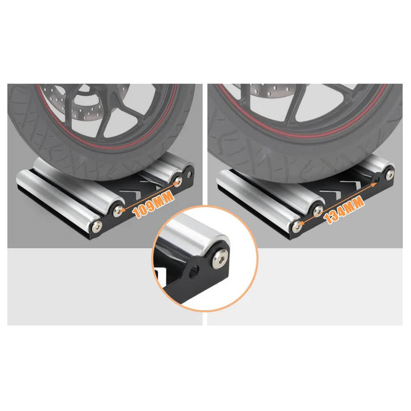 Carregue imagem no visualizador da galeriaSuporte rolo moto universal – compatível com roda dianteira e traseira
