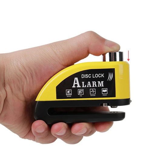 Alarme cadeado moto bateria recarregável USB