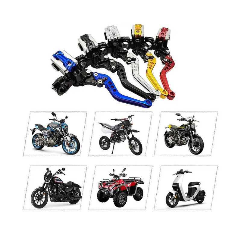 Carregue imagem no visualizador da galeriaManetes de travão e embraiagem ajustáveis universais 22 mm
