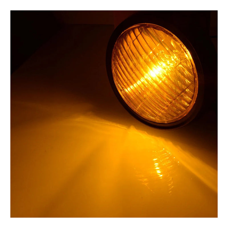 Load image into Gallery viewer, Farol auxiliar universal retro 11,4cm - luz nevoeiro chopper bobber
