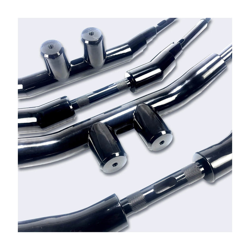 Load image into Gallery viewer, Comparação de ângulos do guiador T 2&quot; cromado para Harley-Davidson Night Rod Special
