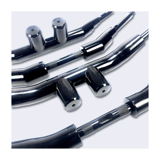 Comparação de ângulos do guiador T 2" cromado para Harley-Davidson Night Rod Special