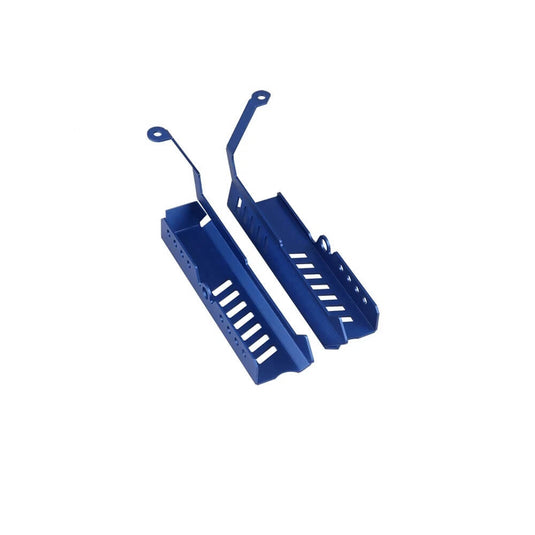 Proteção radiador FZ-09 cor vermelha detalhe acabamento