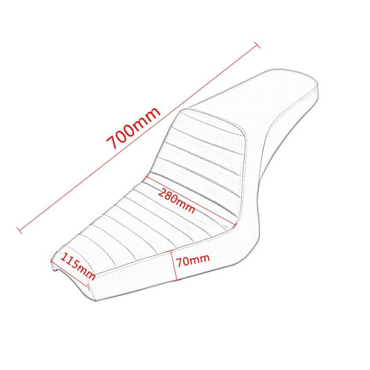Banco dois lugares Yamaha Bolt 950 detalhe do assento do passageiro 