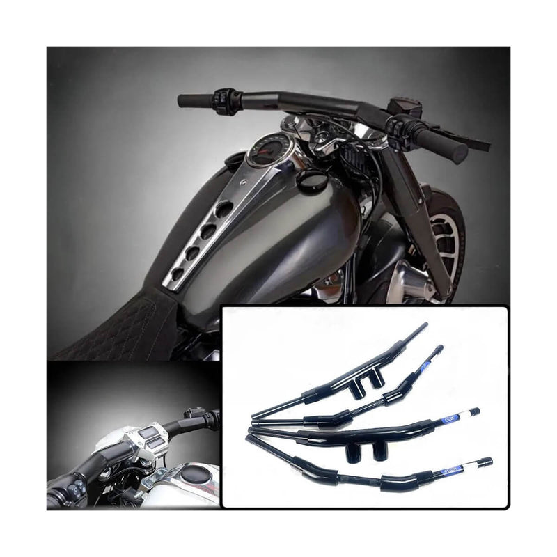 Load image into Gallery viewer, Detalhe da fixação de 1&quot; do guiador T 2&quot; compatível com comandos standard Harley-Davidson
