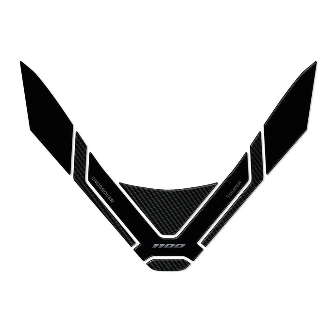 Autocolante proteção depósito Honda NT1100 em resina 3D epóxi preta anti-risco