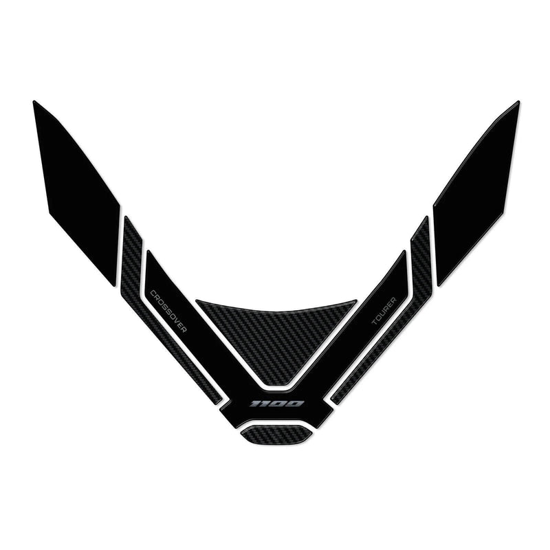 Load image into Gallery viewer, Autocolante proteção depósito Honda NT1100 em resina 3D epóxi preta anti-risco
