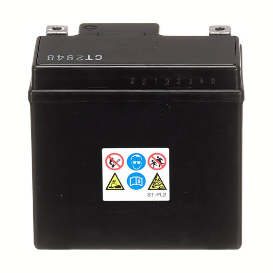 Bateria YUASA YTZ7S dimensões 113x70x105mm terminais positivo à esquerda