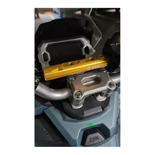 Suporte transversal guiador 22mm compatível SYM ADX reduz vibrações 