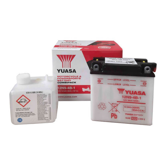 Bateria GS Yuasa 12N9-4B-1 12V 9.5Ah convencional para moto