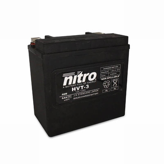 Bateria Nitro HVT03 12V 19Ah Sealed AGM para moto custom chopper e Harley-Davidson