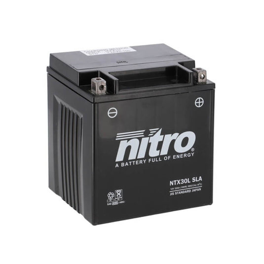 Bateria Nitro NTX30L 12V 30Ah SLA Gel selada para moto de grande cilindrada e touring