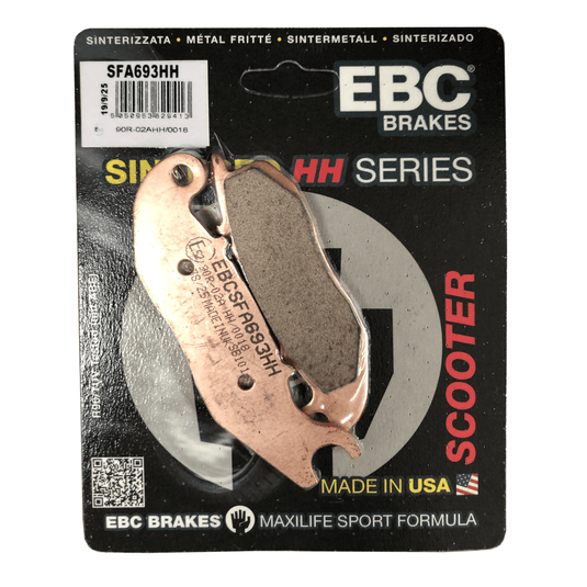 Pastilhas travão EBC SFA693HH sinterizadas Double-H para scooter Honda Yamaha Kymco SYM