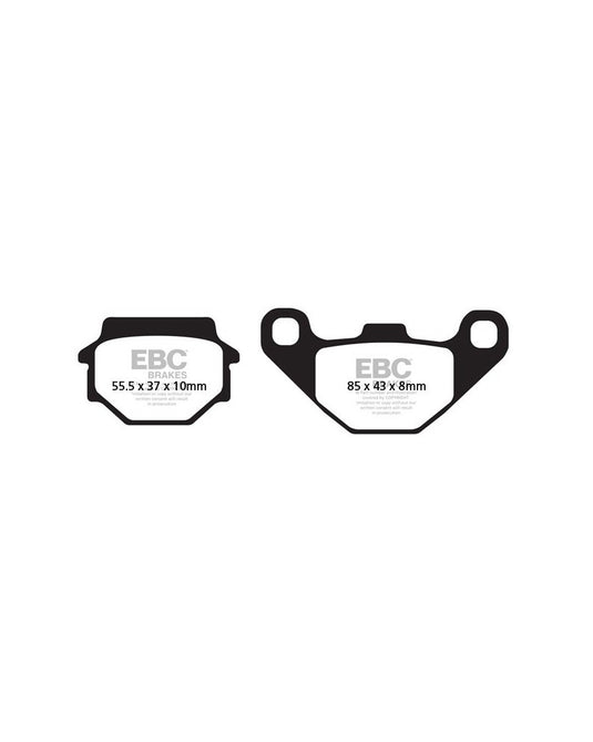Pastilhas travão EBC FA067R sinterizadas racing alta performance para moto