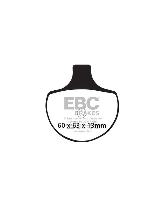 Pastilhas travão EBC FA094HH sinterizadas Double-H alta performance para moto