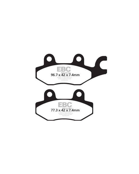 Pastilhas travão EBC FA165R sinterizadas racing alta performance para moto