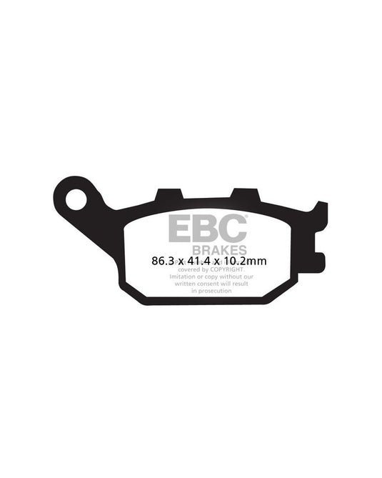 Pastilhas travão EBC FA174HH sinterizadas Double-H alta performance para moto