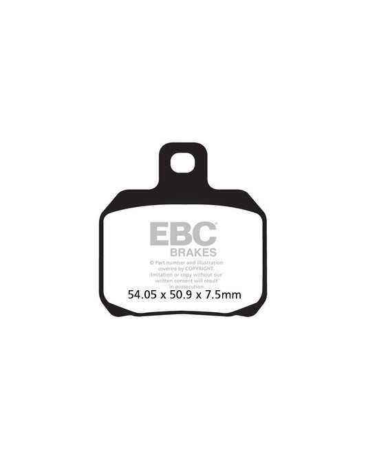 Pastilhas travão EBC FA266HH sinterizadas Double-H alta performance para moto