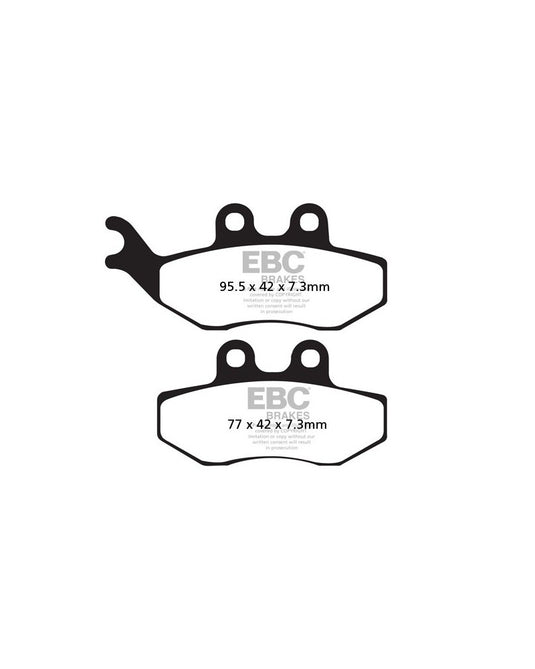 Pastilhas travão EBC SFA194HH sinterizadas Double-H alta performance para scooter