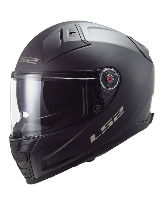 Capacete integral LS2 FF811 Vector II Solid Branco – vista lateral esquerda