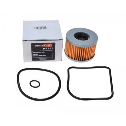 Filtro de óleo Motofiltro MF111 para moto 4 tempos Honda CB CBR VFR Yamaha FZ MT