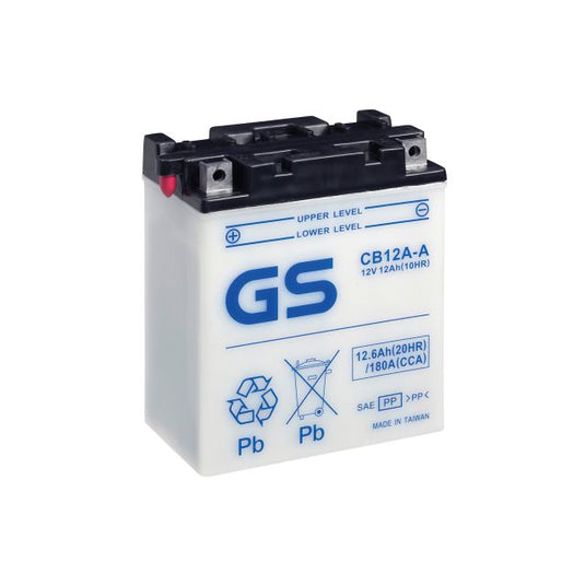 Bateria GS CB12A-A 12V 11Ah para moto com ácido separado