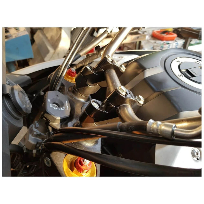 Carregue imagem no visualizador da galeriaElevador guiador Honda NC750X 30mm para cima 20mm frente trás alumínio
