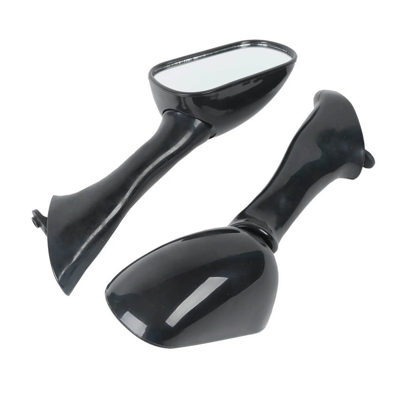 Carregue imagem no visualizador da galeriaPar de espelhos retrovisores para Honda CBR600 F2 F3 CBR900RR CBR1000F VFR750 VFR800 em vidro acrílico preto
