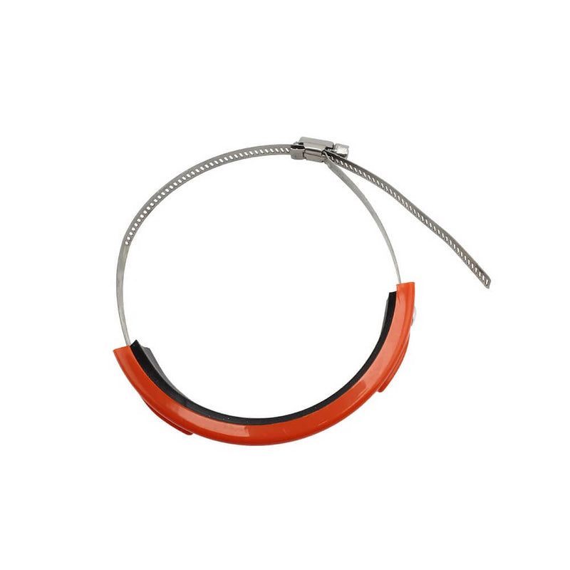 Carregue imagem no visualizador da galeriaAnel de proteção para escape de moto - Abraçadeira inox 100-160mm
