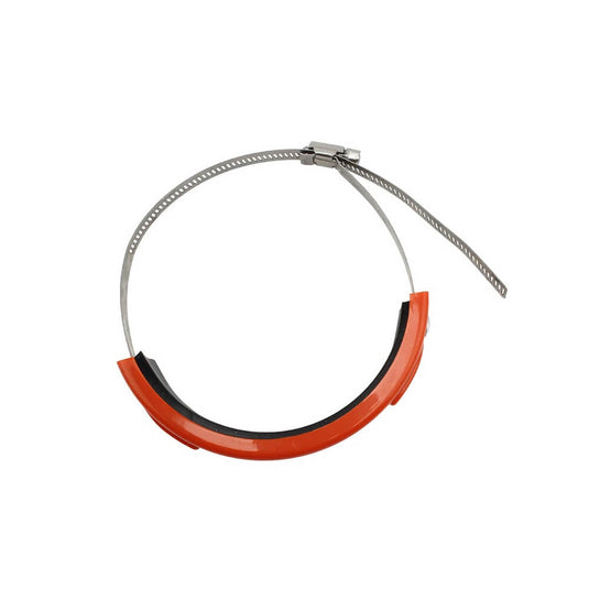 Anel de proteção para escape de moto - Abraçadeira inox 100-160mm