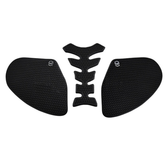 Detalhe da textura anti-deslizante das proteções para Suzuki SV 