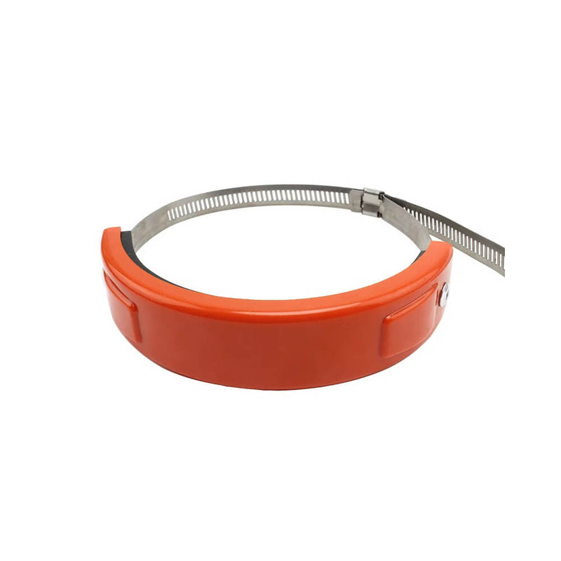 Carregue imagem no visualizador da galeriaAnel de proteção para escape de moto - Abraçadeira inox 100-160mm
