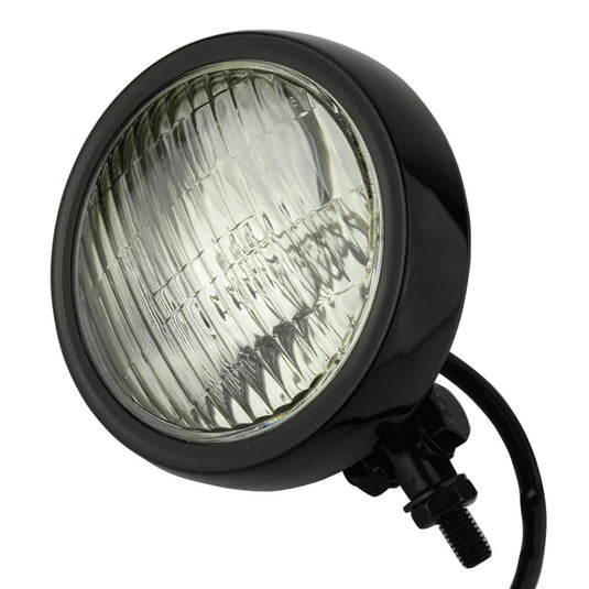 Farol auxiliar universal retro 11,4cm - luz nevoeiro chopper bobber