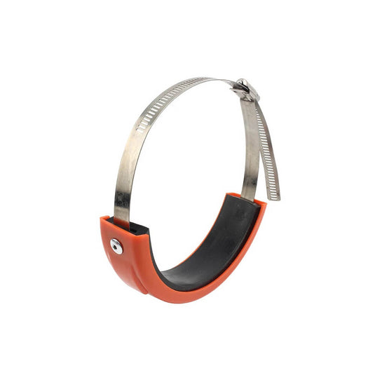 Anel de proteção para escape de moto - Abraçadeira inox 100-160mm