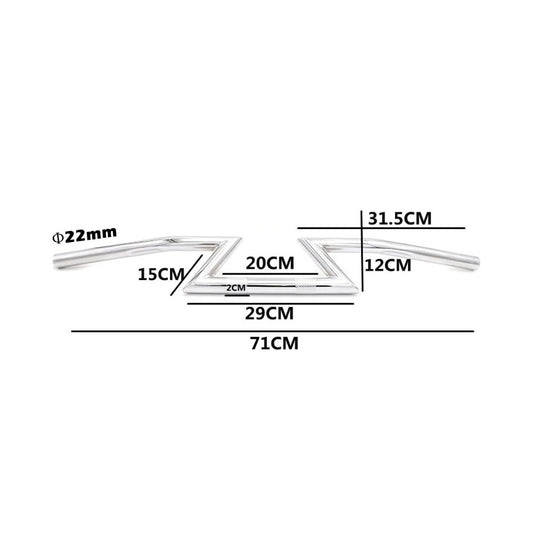 Guiador Vintage Z-Bars 22 mm Universal