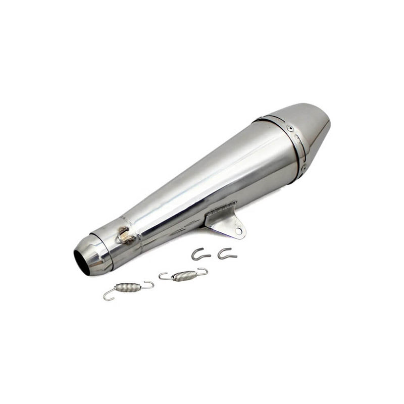 Carregue imagem no visualizador da galeriaPonteira de escape Universal aço inoxidável 38-51 mm com DB killer silenciador
