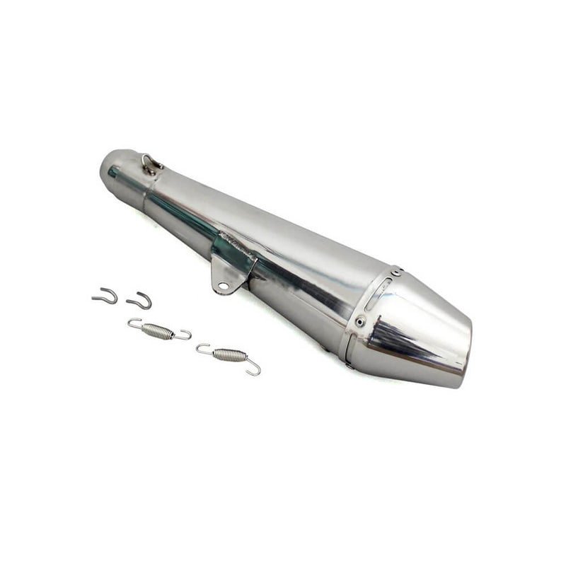 Carregue imagem no visualizador da galeriaPonteira de escape Universal aço inoxidável 38-51 mm com DB killer silenciador
