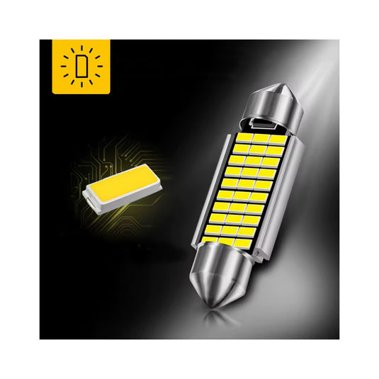 Conjunto lâmpadas CANBUS LED C5W C10W 6000K 12V