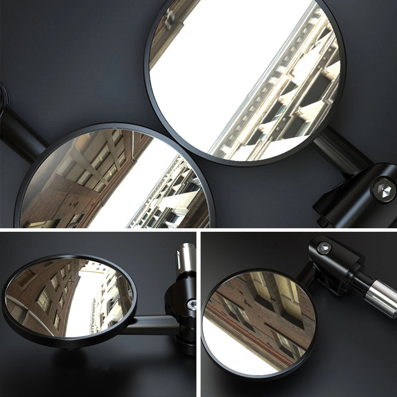Carregue imagem no visualizador da galeriaPar de espelhos redondos topos fixos
