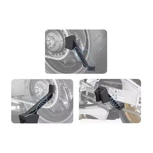 Escova de limpeza para correntes de moto