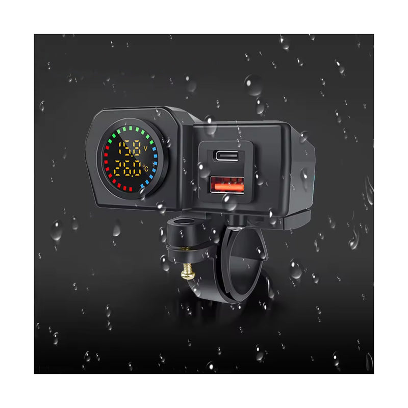 Load image into Gallery viewer, Carregador USB para moto QC3.0 PD 60W
