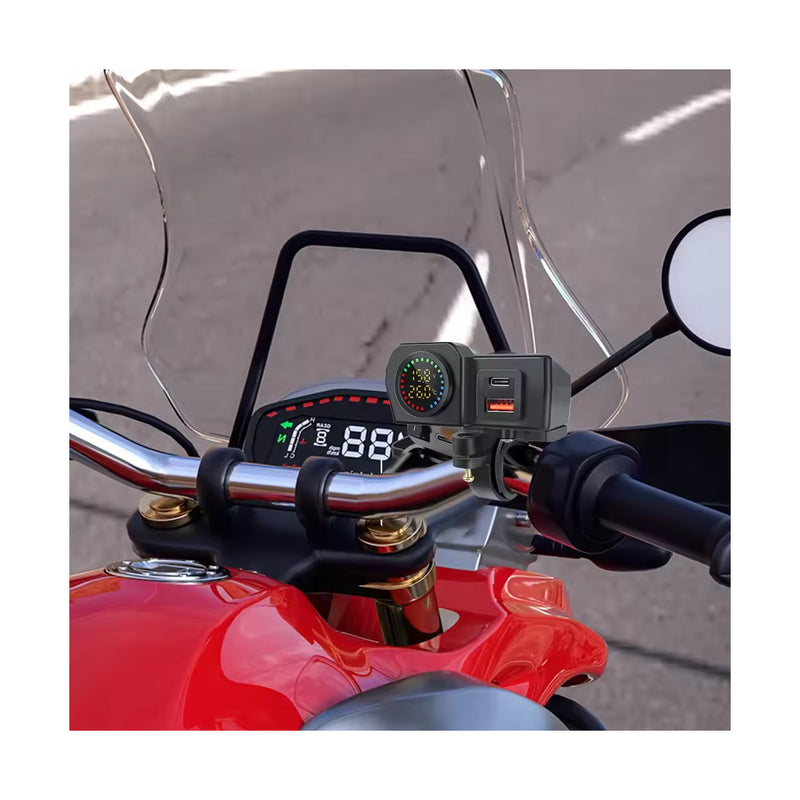 Load image into Gallery viewer, Carregador USB para moto QC3.0 PD 60W
