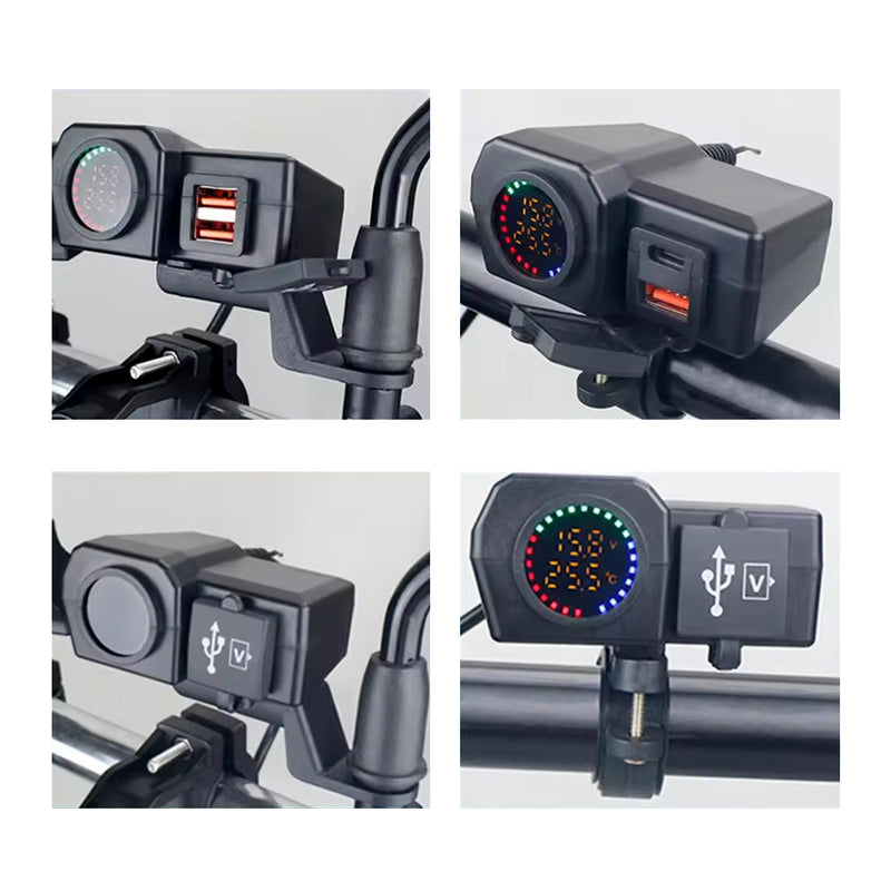 Load image into Gallery viewer, Carregador USB para moto QC3.0 PD 60W
