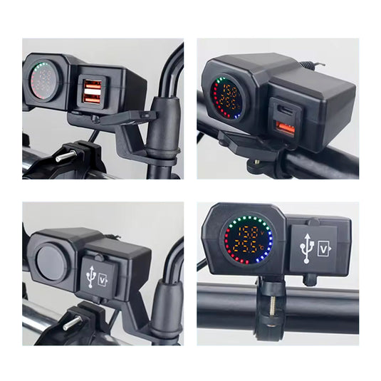 Carregador USB para moto QC3.0 PD 60W