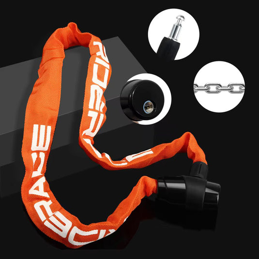 Corrente antifurto moto - cadeado alta segurança 95 cm 2 chaves