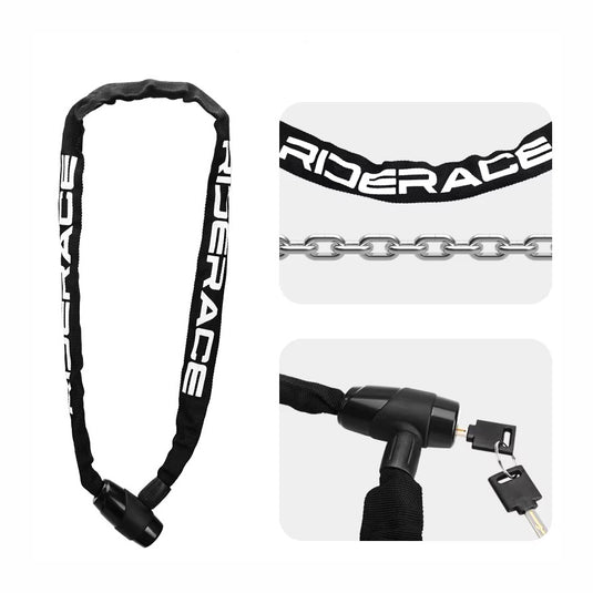 Corrente antifurto moto - cadeado alta segurança 95 cm 2 chaves